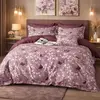Parure housse de couette 3 pcs 240x220 cm en coton 57 fils Velmora