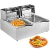 M-E Friteuse électrique professionnelle 12L 5000W à double réservoir e...