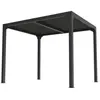 HABRITA Pergola bioclimatique en Aluminium - Balcon et terrasse - Gris...