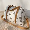 Milinane - Luiertas - Tiger, goudkleurige ritssluiting - Baby - Onderweg - Lichtgewicht - Waterdichte binnenkant - Oeko-Tex 100 - Praktisch - Wasbaar - Verstelbaar - Kraam cadeau - Babyshower