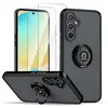 Coque pour Samsung Galaxy A36 5G/A56 5G Noir avec Anneau Stand Case+ 2...