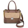 Sac bandoulière Simone - GEORGES RECH - Marron chocolat - Nombreux compartiments de rangement