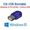 Lenovo Clé USB 8Go Bootable Windows 10 Pro 64 Bits + Licence OEM activation