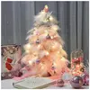 Rose Mini Sapin De Noël,Moelleux Plume Arbre De Noël Chambre d'enfants...