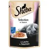 Mégapack Sheba 28 x 85 g pour chat - Sélection en sauce au saumon