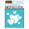 Avenue Mandarine - Pochoirs - Set de 6 pochoirs : Coeurs
