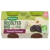 Blédina Les Récoltes Bio Pot Compote Pommes Pruneaux +4m 2 x 130g