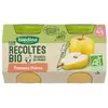BLEDINA Blédina Les Récoltes Bio Pot Compote Pommes Poires +4m 2 x 130g
