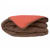 Couette chaude microfibre bicolore 400 gr/m2 Orange corail 140x200 cm