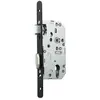 Vachette Serrure à larder D455 Clé I Axe 40mm bout rond finition noir ...