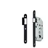 Vachette Serrure à larder D452 Bec de cane Axe 50mm bout rond finition...