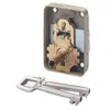 Serrure sureté 3 gorges 224 sur plaque 50/25 droite - VACHETTE - 11550...