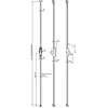 Crémone pompier AEROLIS levier basculant à 90° sans tringle inox - VAC...