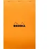 Bloc agrafé 80 feuillets Rhodia N°19 Q5 Orange 80F