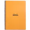 Rhodia Note Book Classic Reliure Intégrale 22,5x29,7 5/5c 160 pages Détachable couverture. Orange