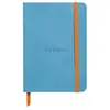 RHODIA Rhodiarama Cahier A6 72 feuilles - 144 pages papier ivoire gradué couverture bleu turquoise synthétique