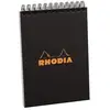 Bloc Rhodia Classic 5/5 80 feuilles Couverture Noire