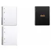 RHODIA Cahier spirale couverture noire PP 16x21 