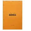 Bloc Rhodia Orange 80 feuilles Agrafés AUDIT 21x31,8