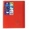 Cahier de 96 pages A5 Seyès Clairefontaine Koverbook 17 x 22 cm Rouge
