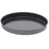 De Buyer - Moule à tarte rond Canelée en acier antiadhésif - Diamètre 28 cm -