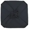 Galette de chaise unie en 16 points Gris Foncé 40x40 cm
