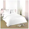 Lovely Casa Housse de couette blanc uni Taille 140x200cm  Coloris Blanc