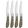 Achille - Coffret 4 couteaux steak bois de pakka