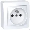 Prises de courant ALREA connexion rapide avec cadre saillie blanc pola...
