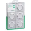 Schneider Lot de 5 va et vient (avec plaque) Odace - Aluminium