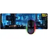 Pack gaming Onlan PG-15-Starcity Souris filaire SO-4 + Tapis de souris AS-210 Noir et Bleu