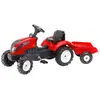 FALK Tracteur à pédales à enfourcher Country Farmer Rouge