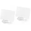 Santex naamkaartjes houders diamant vorm - set van 4x - transparant - ...
