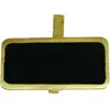 12 ARDOISES SUR PINCE OR 4 X 2 CM