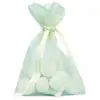 SANTEX Sac de 10 sachets Organza pour dragées Ivoire