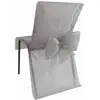 SANTEX Housse de Chaise avec Noeud Gris