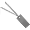 Santex cadeaulabels met lintje - set 12x stuks - grijs - 3 x 7 cm - na...