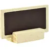 Santex naambordjes/plaatskaartjes met houder - Bruiloft - bruin - 6x s...