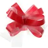 Santex Trekstrik met tule rood met wit, 5 stuks