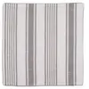 HOME MAISON Housse de coussin effet rayures d'antan Gris 60 x 60 cm