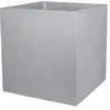 Pflanzen-Kölle EDA - Pot Carré 40 cm Basalt 31 L - Décor Imitation Béton - Double Paroi - Zone de Rétention d'eau - 39,5 x 39,5 x H.43,5 cm - Gris béton