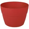EDA Balkon plantenpot/bloempot kunststof rood D30 x H21 cm - 8 liter - Tuin/balkon decoraties