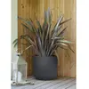 Pot Rond Basalt'up - 32,5 L - Gris Anthracite Eda Plastiques