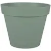 Pot Rond Toscane - 48x40cm - 43l - Vert Laurier - Eda Plastiques
