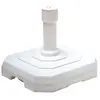 EDA PLASTIQUE Pied de parasol béton carré - Blanc - 25kg