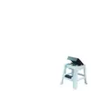 EDA Tabouret marchepied - Gris perle - Marche noir