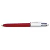 BIC Balpen 4 Colour Shine - Metalic rood - Medium punt 1 mm