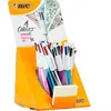 bic bic stylo à bille rétractable 4 colours shine, dans un noir