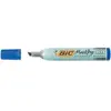 Marqueur Permanent Bic Marking Onyx 1591 corps métal pointe biseau Bleu Bleu