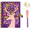 Djeco, Cahier + bloc-notes, Journal secret Melissa (À rayures)
